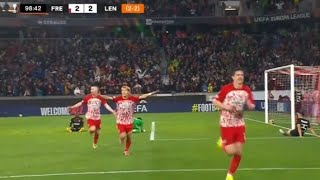 SC Freiburg vs RC Lens 32 Michael Gregoritsch amp Roland Sallai goals earn win  Europa League Recap [upl. by Nelyk]