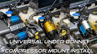 UNIVERSAL UNDER BONNET COMPRESSOR MOUNT for NEXT GEN RANGER amp EVEREST MODELS Install [upl. by Wiencke969]