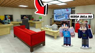 KITA LOMBA MENGHIAS RUMAH DENGAN FURNITURE OP DI MINECRAFT [upl. by Annanhoj]