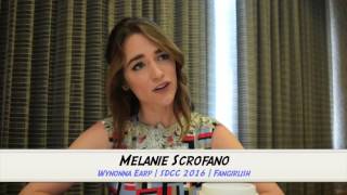 WYNONNA EARP SDCC 2016 Interview Melanie Scrofano [upl. by Wengert82]