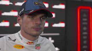 Max Verstappen Post FP2 Interview  Singapore GP24 [upl. by Emelina187]