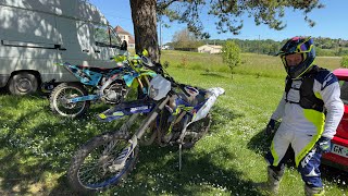 PRÉSENTATION DE ÇA SHERCO 125 SE ENDURO ET BALADE 125 YZ [upl. by Dyanna]