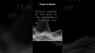 A prayer to Hecate lawofattraction spirituality hecate [upl. by Nnairac115]