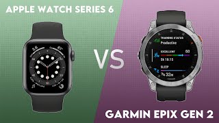 Apple Watch Series 6 vs Garmin Epix Gen 2 Comparison [upl. by Astrahan]