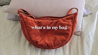 whats in my uniqlo crossbody bag [upl. by Trow]