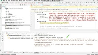 This version only understand SDK XML versions up to 2 but an SDK XML file of version 3 was encounter [upl. by Trebbor170]