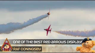 THIS HAS TO BE ONE OF THE BEST RED ARROWS DISPLAYS WEVE EVER SEEN WITH ONLY 5 HAWKS RAF CONINGSBY [upl. by Ynehpets]