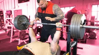 500LB BENCH PRESS WITH EDDIE HALL [upl. by Pangaro]