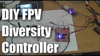 The DIY FPV diversity receiver on the bench [upl. by Yhtuv]