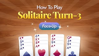 How To Play TurnThree FaceUp Solitaire [upl. by Townsend]