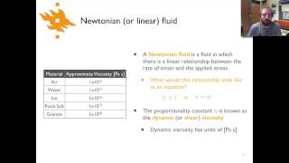 Geodynamics  Lecture 91 Introduction to fluid mechanics [upl. by Anayik]