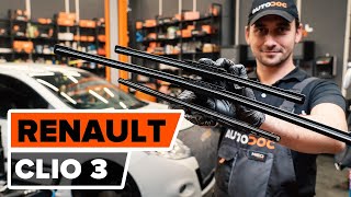 Wie RENAULT CLIO 3 Scheibenwischer wechseln AUTODOC TUTORIAL [upl. by Lal]