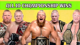 Brock Lesnar All Championships Wins [upl. by Anaujal]