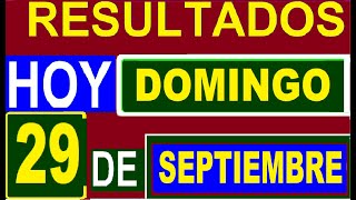 Ultimos RESULTADOS SORTEOS DE LOTERIAS Y CHANCES HOY DOMINGO 29 DE SEPTIEMBRE 2024 todos sorteos [upl. by Carolee]