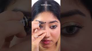 Easy bindi design with eyeliner eyelinertutorial eyelinerhack makeup and tricks [upl. by Dupuy]