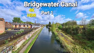 The Bridgewater Canal  Stretford Manchester 4K Walking Tour [upl. by Brana479]