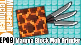 New Mechanics Magma Block Mob Grinder  Minecraft 110 [upl. by Atirrehs988]