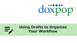 Using EFiling Drafts to Organize Your Work [upl. by Lehcer]