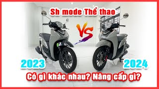 Sh Mode Thể thao 2023 VS 2024 Có gì khác nhau Nên chọn xe nào Báo giá xe  Hệ thống Hồng Đức [upl. by Annahgiel]