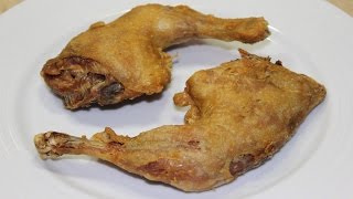 طريقة عمل الفراخ المسلوقة في الزيت  كونفيت الدجاج  Crispy Chicken Confit [upl. by Bissell]