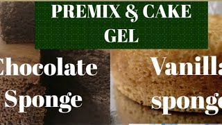 CakeGelEgglessPremixInstant Eggless Premix Cake Using Cake GelChocolate Premix amp Vanilla Premix [upl. by Nywde975]