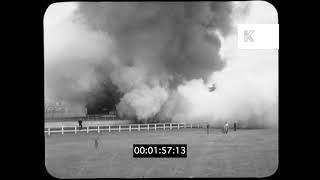 1932 USA Steam Train Crash Roosevelt Hoover Train Collision Iowa State Fair 35mm [upl. by Renaxela319]