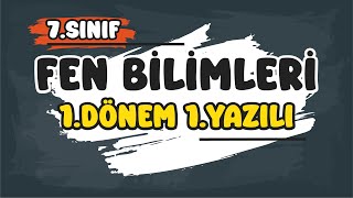 7 Sınıf Fen Bilimleri 1Dönem 1Yazılı 2025 [upl. by Furey]