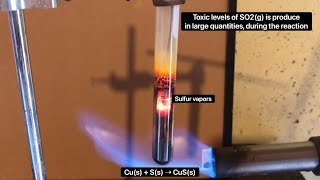 Synthesis of copper II sulfide [upl. by Jenne]