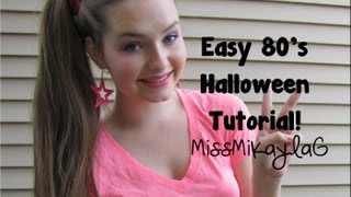 Easy 80s Halloween Tutorial [upl. by Ludwigg]