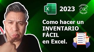 Como Hacer un INVENTARIO FÁCIL en Excel [upl. by Azila]