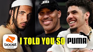 LAMELO LIANGELO NEW COMMERCIALS LAVAR SPEAKS ON PUMA BALL FACTS NEWS [upl. by Avraham700]