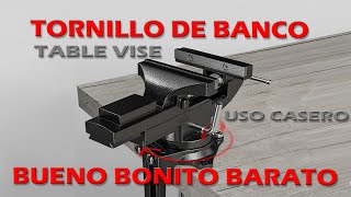 TORNILLO DE BANCO TEENO USO CASERO O TALLER PEQUEÑO [upl. by Oca449]