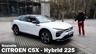 Nouvelle Citroën C5x Hybride 225ch Rechargeable PHEV  2022 [upl. by Ayle]