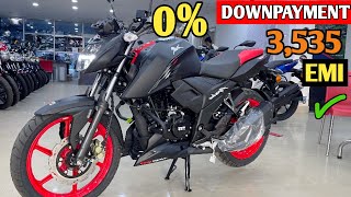 New 2024 TVS Apache RTR 160 4V BS6 Best Finance EMI Offer 😱  Down Payment ✔️  Easy Loan Details [upl. by Acirtal]