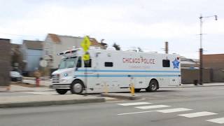 Chicago Police Unmarked Tahoe and Command Center Responding [upl. by Yssor]