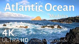 Mesmerizing Ocean Waves Crash Against Rocky Shore  Relaxation video [upl. by Notyep]