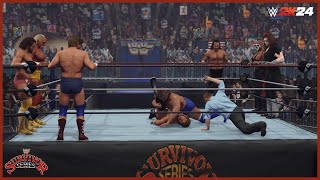 WWE 2K24  Survivor Series  The Dark Side vs The Hulkamaniacs [upl. by Coray]