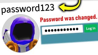 I Put My Roblox PASSWORD In My Name [upl. by Novj]