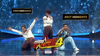 Tushar shetty amp steve amp Raktim Awesome dance performance quot Indias best dancer 4 Dance ka Tadhka 2 [upl. by Kolb]