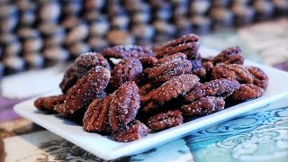 Homemade Candied Pecans  Sugar Free Recipe [upl. by Konikow]