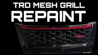 REPAINT TRD MESH GRILL [upl. by Arikahs]