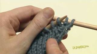 How to Increase and Decrease Knitting Stitches For Dummies [upl. by Ellehcit]