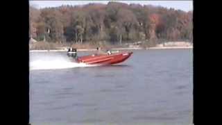 1965 Glasspar G3 1965 ski boat 53 mph [upl. by Leunas]