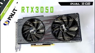 PALIT RTX 3050 UNBOX INSTALL TEST [upl. by Kruter]