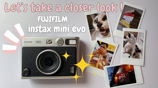 Unboxing Fujifilm Instax Mini Evo 📸🎞ll ASMR ll Film effects ll Lens effects ll Print mode option [upl. by Pearle692]