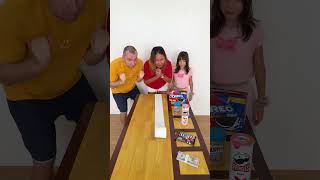 Pringles MampMs or 100  Toilet Paper Roll Challenge shorts GamGam Family [upl. by Aihsinat]