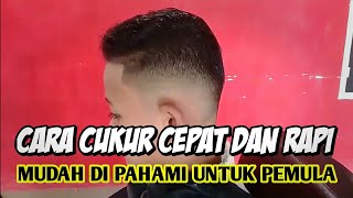 Tutorial cukur rambut cepat dan mudah trik jitu untuk antrian panjang😱 [upl. by Sairu]