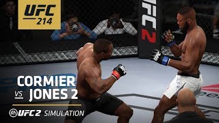 UFC 214  EA SPORTS UFC 2 Simulation – Cormier vs Jones 2 [upl. by Eikram188]