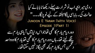 Junoon e Yaram with Voice Episode 1Part 1areejshahnovels rooheyaram [upl. by Aronel]