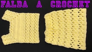 PASO A PASO PARA TEJER FALDA PARA NIÑA A CROCHET [upl. by Ireg]